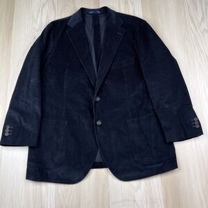Proper Cloth Duca Visconti Navy Blue Strech Corduroy Sport Coat Custom Size